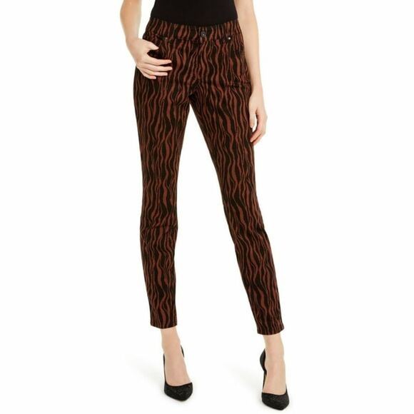 Inc International Concepts Tiger-Print Skinny Jeans sz 16 - Picture 1 of 16